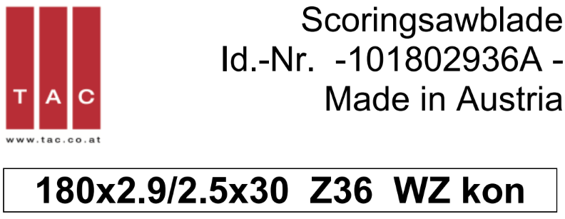 HM-Vorritzer  TAC 101802936A
