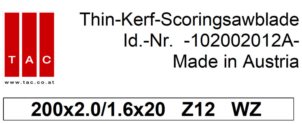 TC-scorer  TAC 102002012A