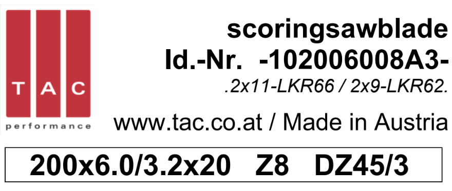 HM-Vorritzer  TAC 102006008A3