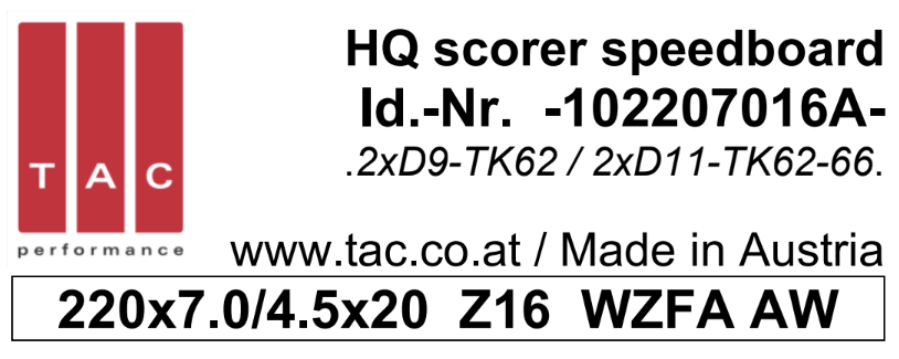 HM-Kantenritzsägeblatt  TAC 102207016A