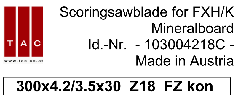 HM-Vorritzer  TAC 103004218C