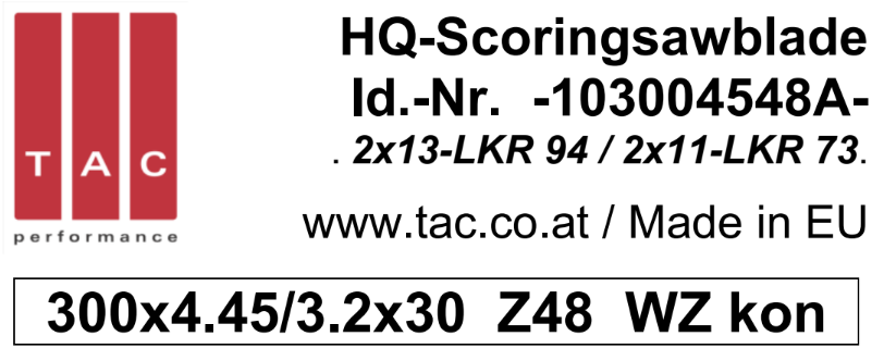 HM-incisore  TAC 103004548A