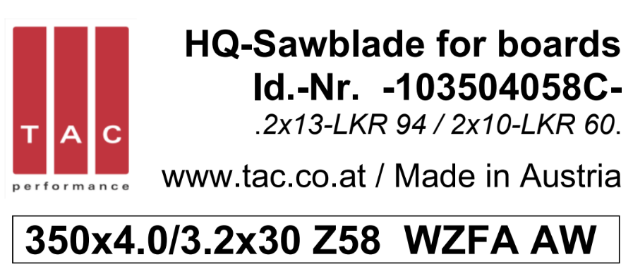 TC-sawblade  TAC 103504058C