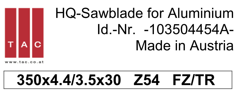 TC-sawblade  TAC 103504454A