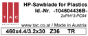 HM-Sägeblatt  TAC 104604436B