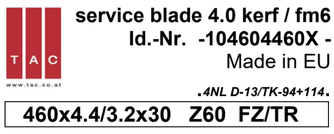 HM-lama  TAC 104604460X