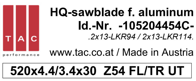 HM-Sägeblatt  TAC 105204454C