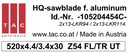 [10 520 44 54 C] HM-Sägeblatt  TAC 105204454C