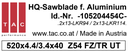 [10 520 44 54 C] TC-sawbalde  TAC 105204454C