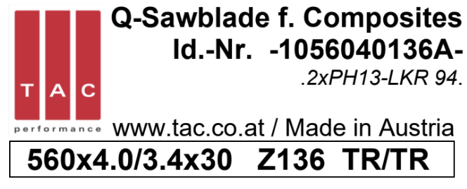 TC-sawblade  TAC 1056040136A