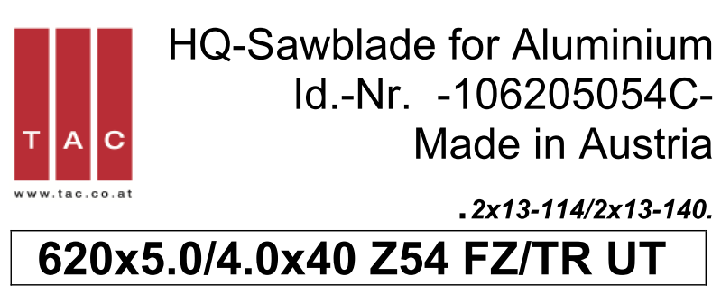 HM-Sägeblatt  TAC 106205054C
