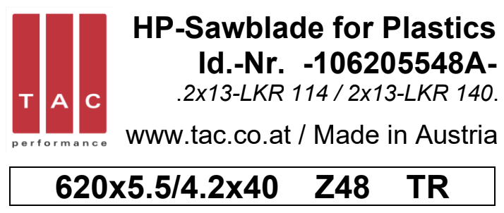 TC-sawblade TAC 106205548A
