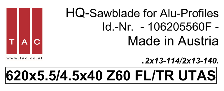 HM-Sägeblatt  TAC 106205560F