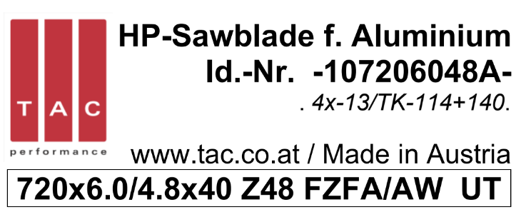 HM-Sägeblatt  TAC 107206048A