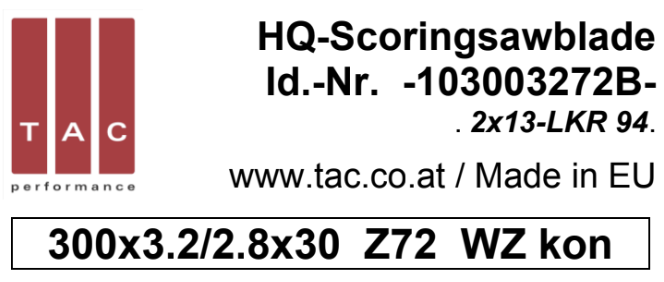 HM-incisore  TAC 103003272B