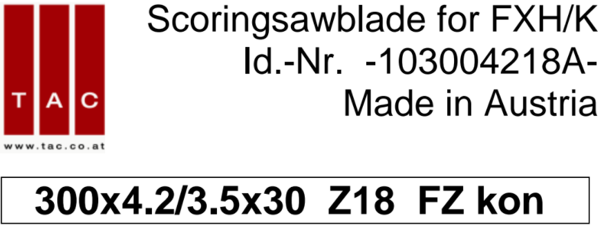 HM-Vorritzer  TAC 103004218A