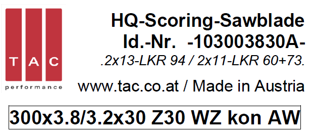 HM-Vorritzer  TAC 103003830A