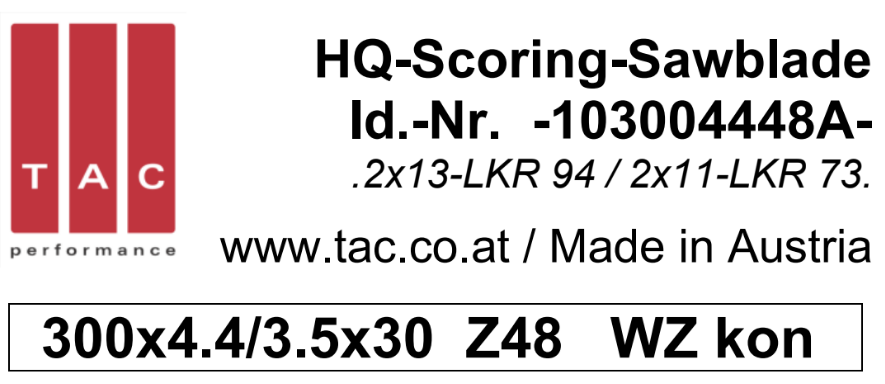 HM-Vorritzer  TAC 103004448A