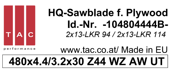 HM-Sägeblatt  TAC 104804444B