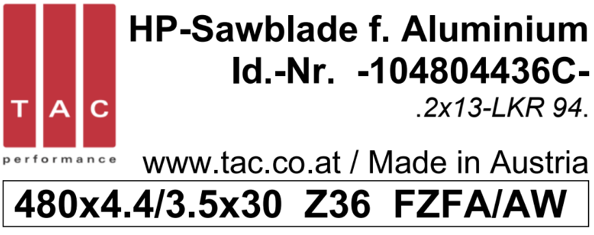 HM-Sägeblatt  TAC 104804436C