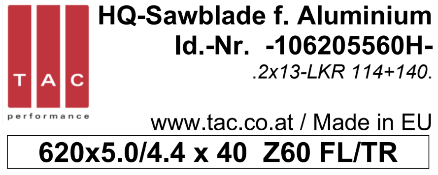 HM-Sägeblatt  TAC 106205560H