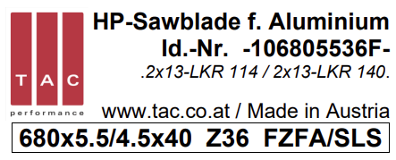 TC-sawblade  TAC 106805536F