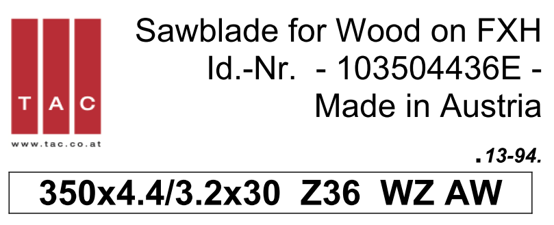 TC-sawblade  TAC 103504436F