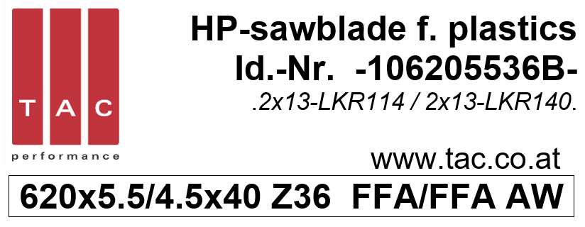 HM-Sägeblatt  TAC 106205536B