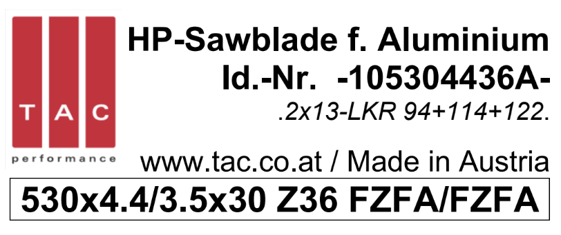 TC-sawblade  TAC 105304436A