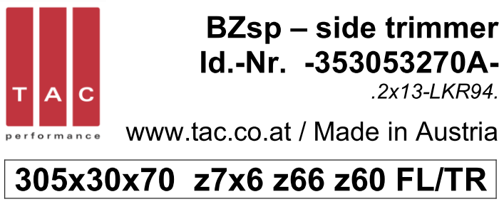 Besäumzerspaner TAC 353053270A