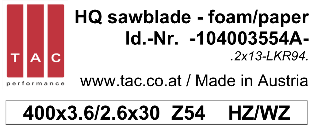 TC-sawblade  TAC 104003554A