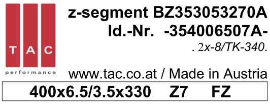 Z-Segment BZsp TAC 354006507A