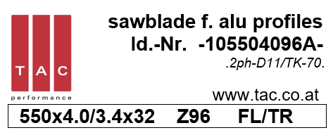 HM-Sägeblatt  TAC 105504096A