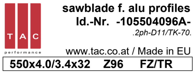 TC-sawblade  TAC 105504096A