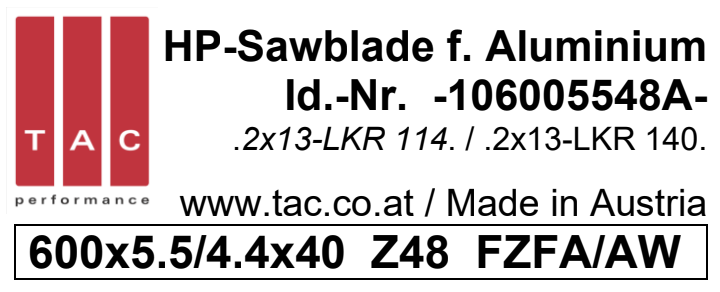 TC-sawblade  TAC 106005548A
