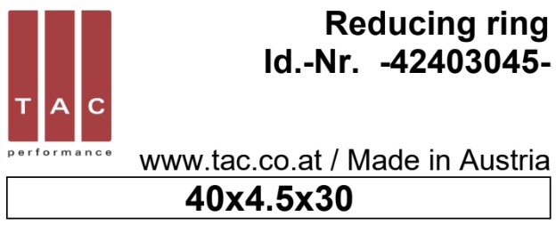 Reducing ring TAC 42403045