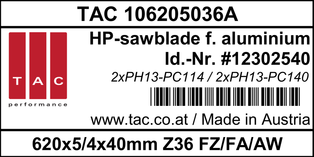 TC-sawblade  TAC 106205036A