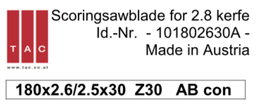 [10 180 26 30 A] HM-Vorritzer TAC 101802630A