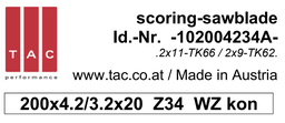 [10 200 42 34 A] HM-scorer  TAC 102004234A