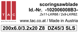 [10 200 60 08 B3.0] TC-scorer  TAC  102006008B3