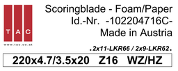 [10 220 47 16 C] HM-Vorritzer  TAC 102204716C