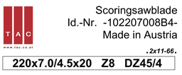 [10 220 70 08 B4.0] TC-scorer TAC 102207008B4