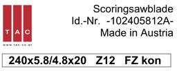 [10 240 58 12 A] TC-scorer TAC 102405812A