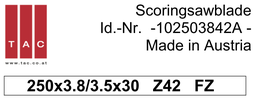 [10 250 38 42 A] HM-incisore TAC 102503842A