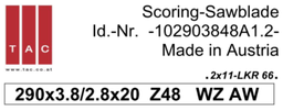 [10 290 38 48 A1.2] HM-Vorritzer  TAC 102903848 A1.2