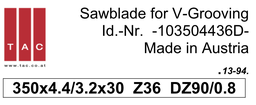 [10 350 44 36 D] TC-sawbalde  TAC 103504436D