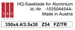 [10 350 44 54 A] HM-Sägeblatt  TAC 103504454A