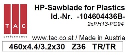 [10 460 44 36 B] TC-sawbalde  TAC 104604436B