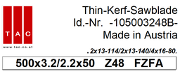 [10 500 32 48 B] TC-sawblade  TAC 105003248B