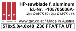 [10 570 50 36 A] HM-Sägeblatt  TAC 105705036A